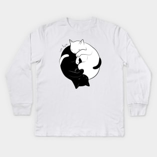 Eternal Cat Love Kids Long Sleeve T-Shirt